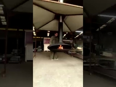 घुमावदार लकड़ी की चिमनी