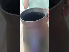 गोल मेज ग्लास कला घूर्णन चिमनी