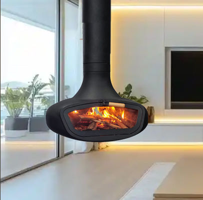 fireplace hotels hanging  steel contemporary burning stove stove forwood indoor fireplace suspended carbon